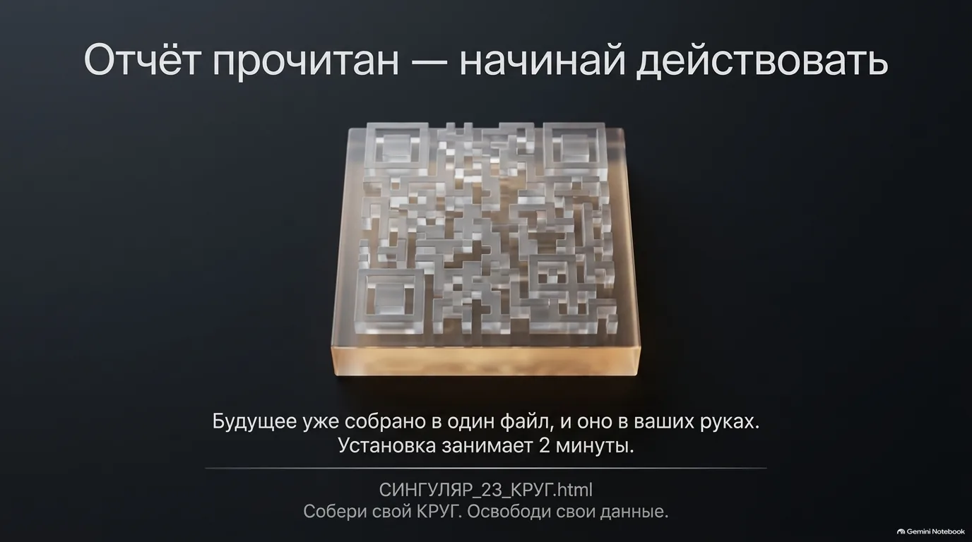 Стеклянная QR-плита на тёмном фоне